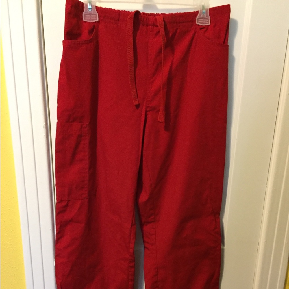 Red Scrub Pants